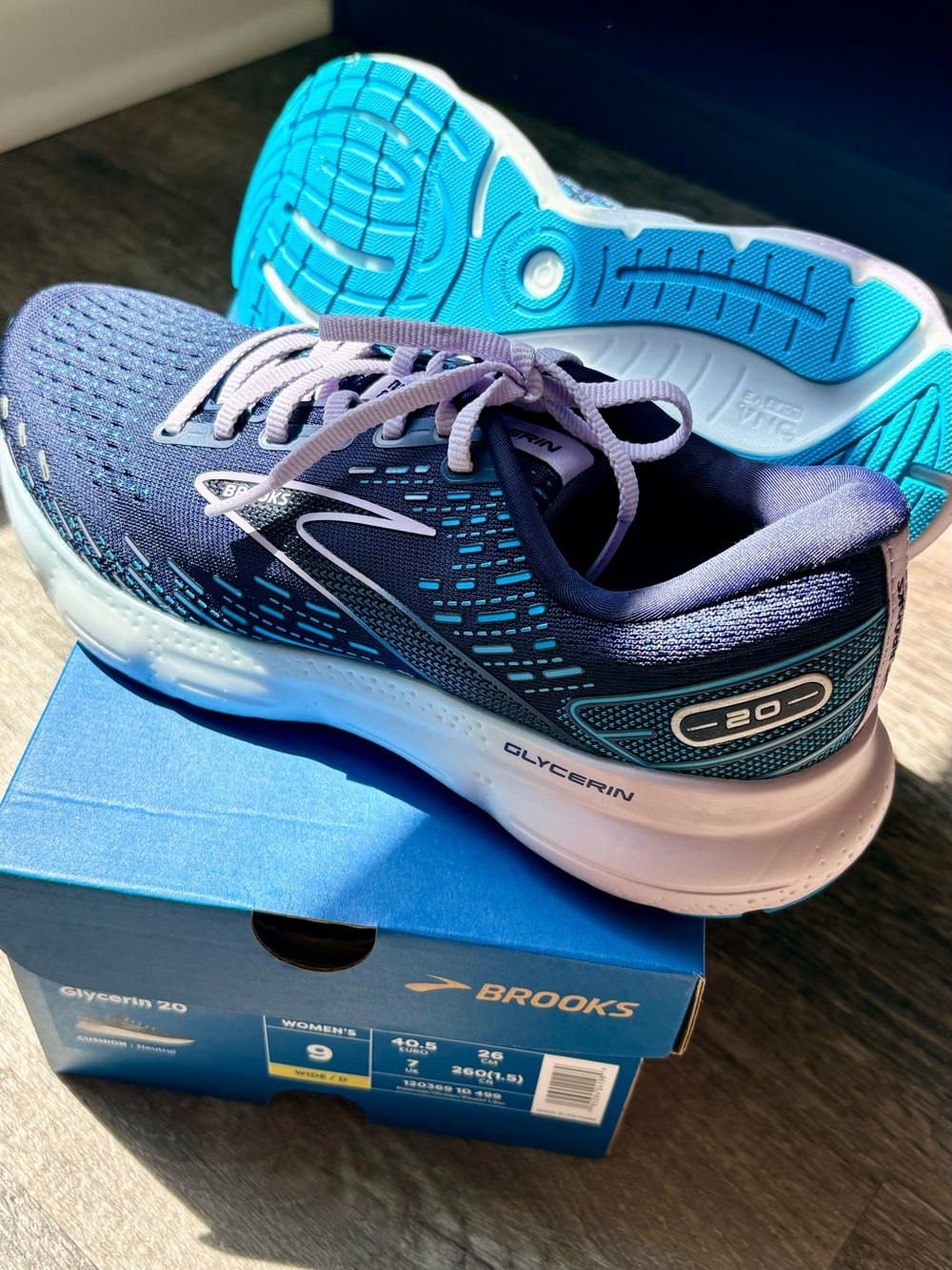 Brooks Glycerin Women's Running Shoes - Navy & Teal